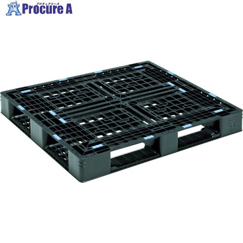 サンコー リサイクルプラスチックパレット 812259 D4-1012-8黒いこと SK-D4-1012-8-BK 1枚 ■▼459-3936 【貨物輸送都度積もり書き】