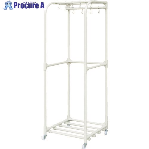 SPACIO モップハンガー 清掃用品ハンガー W600×D500×H1800 10本掛 SPT-SH600 1台 ■▼460-1424 【送料都度見積】 ※個人宅様送り不可