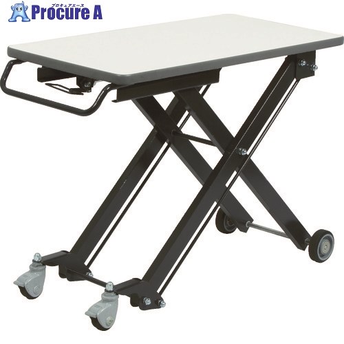 TRUSCO 昇降テーブル120kg ガス式 450X900XH390-800 SHTG-120-90 1台 ■▼464-4760