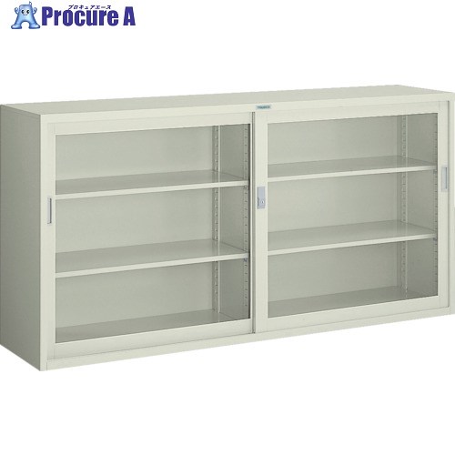 TRUSCO 耐薬品保管庫 ガラス引違型 1760X400XH880 T-306G (ｽﾁｰﾙｾｲ) 1台 ■▼505-5491 ※車上渡し