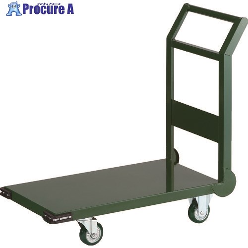 TRUSCO 鋼鉄製運搬車 800X450 Φ100ウレタン車 緑 SH3NU-GN 1台 ■▼767-9491 ｜プロキュアエース