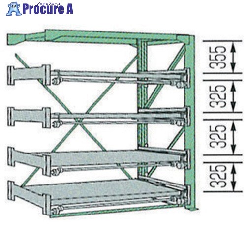 KDS スライドラックSSR10-2012-4FR SSR10-2012-4FR 1台 ■▼805-0905 【送料都度見積】 ※車上渡し