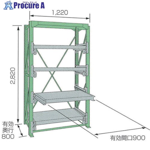 KDS 横すべり仕合わせSSR10-2809-4HT SSR10-2809-4HT 1台 ■▼805-0914 【貨物輸送都度積もり書き】※車上乗り合い船