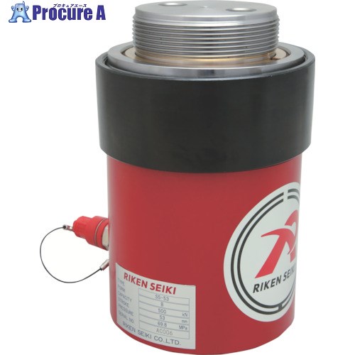 RIKEN 単動式油圧シリンダー インチねじ ストローク50mm VCカプラ付 S5-50VC 1台 ■▼819-9912 【送料都度見積】｜プロキュアエース