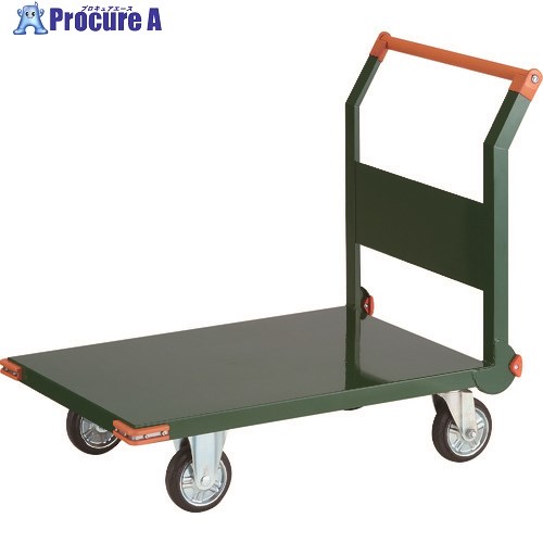 TRUSCO 鋼鉄製運搬車 800X450 ハンドル側自在車 SH-3R 1台 ■▼856-4154 ※車上渡し｜プロキュアエース
