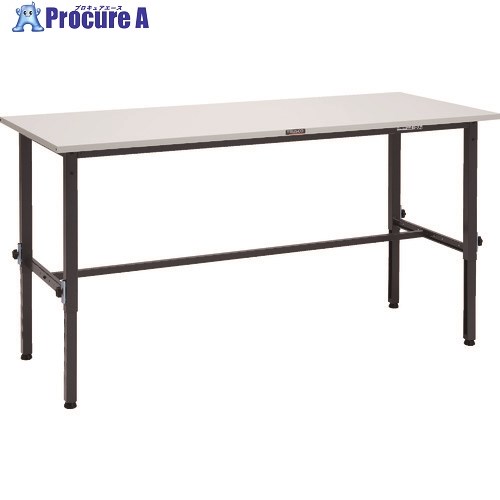 TRUSCO 軽掛け目御役目台高さ自然調整式(150kg)AEM型 1800X600XH650～950 基本原則手合い まっ黒い薄墨色色 SAEM-1860 DG 1台 ■▼868-8777 作業台-DIY・工具