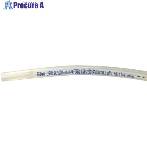 TOYOX 食品用 ローラーポンプチューブ(塩ビ製) エコフーズPVC 内径4.8mm×外径8.0mm 長さ20m EF-04816 EF-04816 1巻 ■▼649-3913 ※個人宅様送り不可
