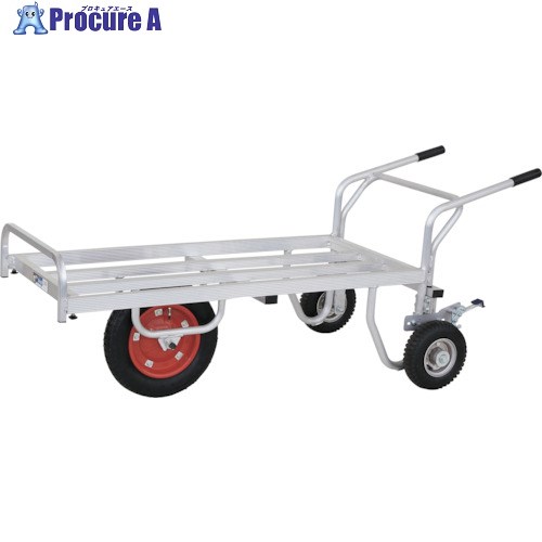 HARAX コン助 補助輪付き 13×3Tエアー入タイヤ 積載面1130～1330×535 CN-65D-64TR 1台 ■▼530-3998