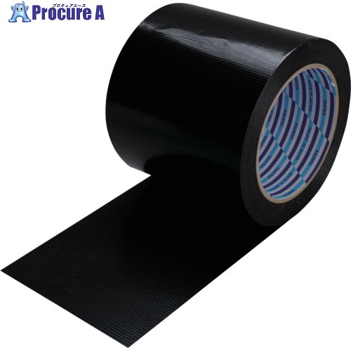 パイオラン 梱包用テープ 100mm×25m ブラック K-10-BK 100MMX25M 18巻 ■▼567-0982 ※個人宅様送り不可