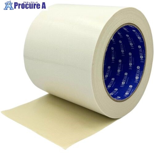 ホリコー 布テープ カラー 白 100mm×25m NT-007-100WH 18巻 ■▼679-4907 【送料都度見積】