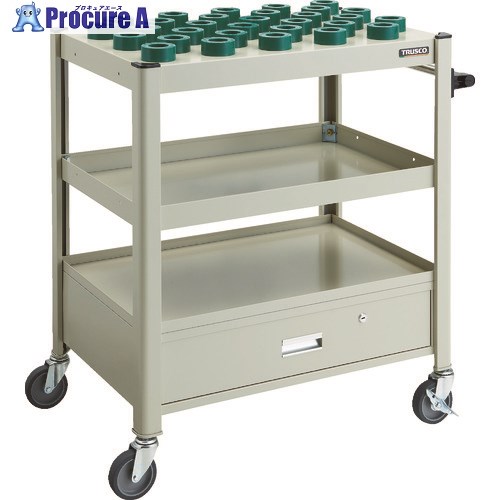 TRUSCO TCW型ツーリングワゴン HSK40A専用 30個 引出し付 NG色 TCW-TF02DA-NG 1台 ■▼114-8804