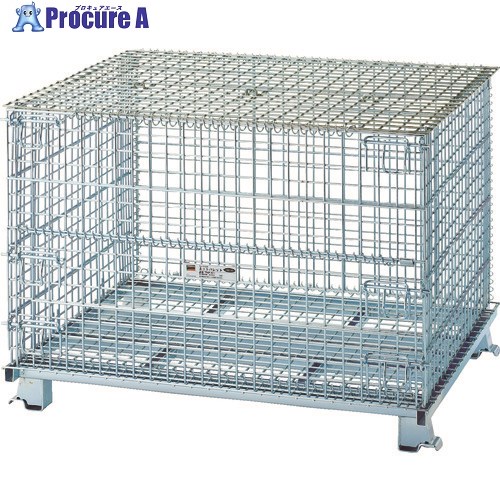 TRUSCO ネットパレット 間口1200X奥行1000X高さ895 2000Kg 2枚フタ付 TNP-5NF2 1台 ■▼116-3672