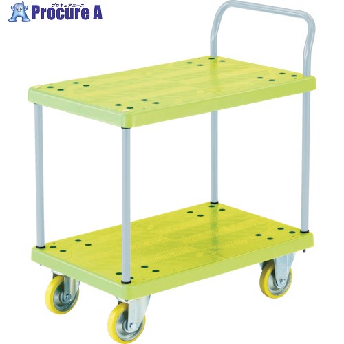 TRUSCO 帯電防止性グランカート 2段片袖 800×535 均等荷重300kg TP-E804 1台 ■▼489-3492 |プロキュアエース