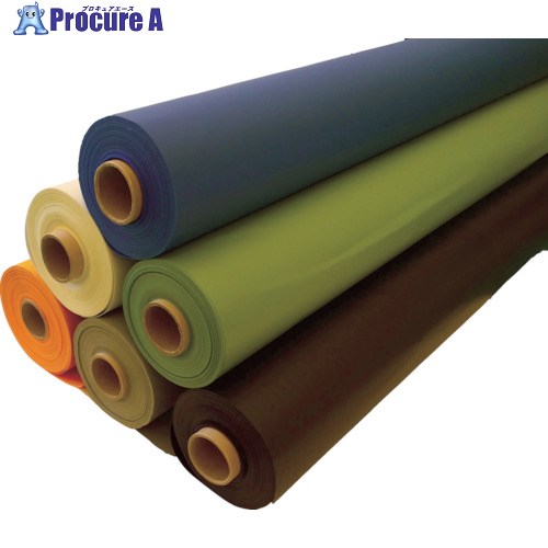 TRUSCO ターポリンシート ライトグリーン1870X50M 0.35mm厚 TPS1850R-LGN 1本 ■▼765-4367