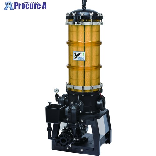 日本フイルター 揚水機付き添い人脂製濾す機 「EGLE-45-A-5-T」 ～30000L/h (中が見える澄み切った) 750粍15本用 50サイクル EGLE-45-A-5-T 1台 ■▼369-7257 【貨物輸送都度積もり書き】※車上乗り合い船