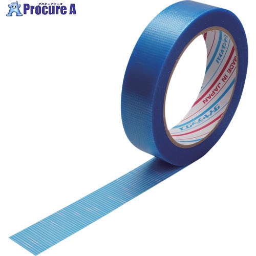 パイオラン 微粘着養生用テープ 25mm×25m Y-03-BL 25MMX25M 60巻 ■▼473-0775 【代引決済不可】【送料都度見積】
