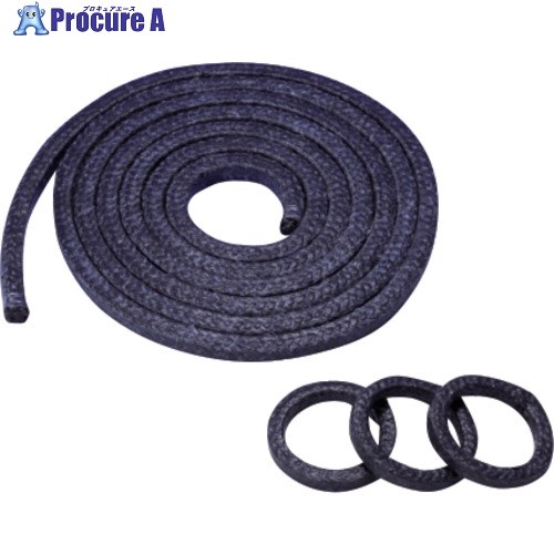 VALQUA 多役立つことケミカル用グランドパッキン 6×3 6137-O-060030 1巻 ■▼679-3255 【貨物輸送都度積もり書き】