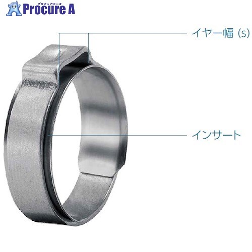 Oetiker PG154 挟みいれる付き添い人イヤークランプ Φ11.1 ― 13.1粍 15400032 100個 ■▼542-9363 【貨物輸送都度積もり書き】