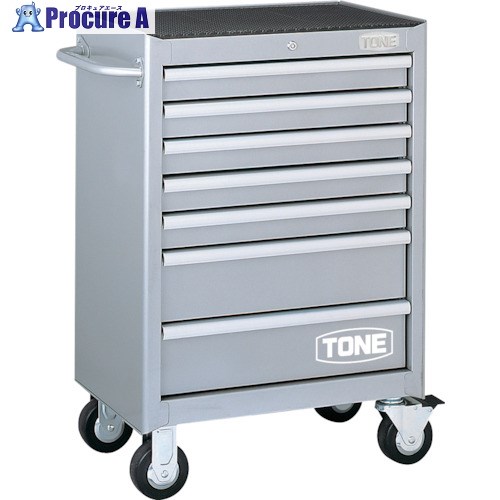 TONE スチール製ワゴン(キャビネットタイプ) ローラーキャビネット 最大積載量560kg WS207S 1台 ■▼465-3696 ※車上渡し ●YA513｜プロキュアエース 44,481円
