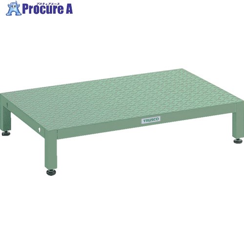 TRUSCO 高床用縞鋼板足取り 1800X600XH190～220 UFSH-1860S 1台 ■▼467-3727 ※車上乗り合い船