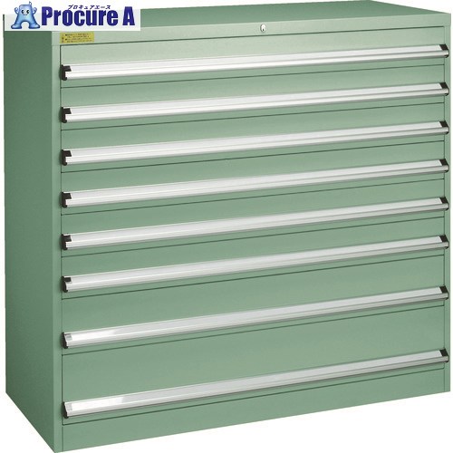 TRUSCO VE13S型キャビネット 1300X550XH1200 引出8段 VE13S-1203 1台 ■▼479-0090