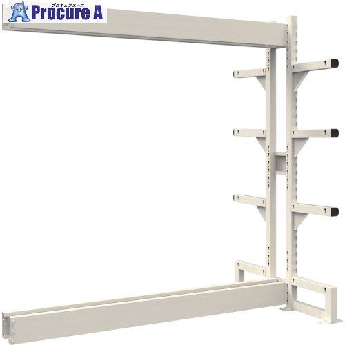 TRUSCO ボルトレス長尺保管棚M3 複式連結1500X300XH2400 4段 VRM3-8534BW 1台 ■▼538-8231 【送料都度見積】|プロキュアエース
