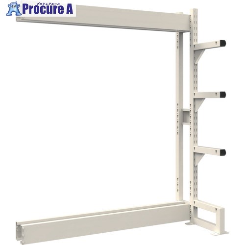 TRUSCO ボルトレス長尺保管棚M3 単式連結1500X300XH2400 4段 VRM3-8534B 1台 ■▼539-4870 【送料都度見積】｜プロキュアエース