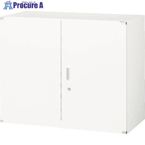 TRUSCO ユニット型壁面書庫 両開き 上置き・下置き両用 H720 ホワイト UHW-7 1台 ■▼765-8087 ※車上渡し｜プロキュアエース
