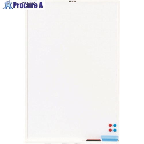 TRUSCO スチール製ホワイトボード 白暗線 白 900X600 WGH32SA-W 1枚 ■▼773-0322