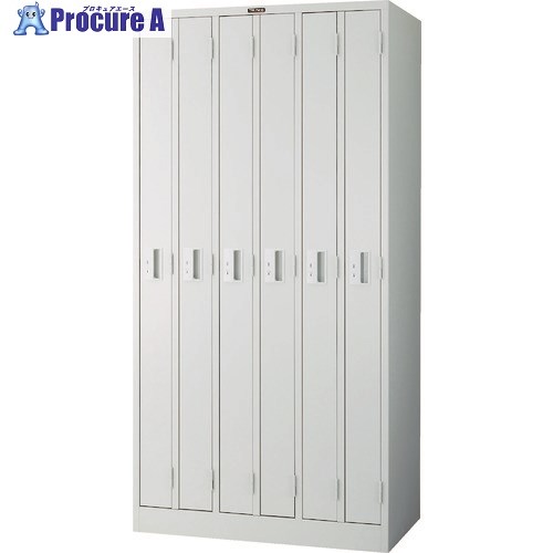 TRUSCO スリムロッカー 6人用 900X515XH1790 W色 WL-6S 1台 ■▼799-3943 ※車上渡し|プロキュアエース