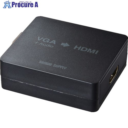 SANWA 変換コンバーター(VGA信号HDMIタイプ) VGA-CVHD2 1個 ▼836-2370