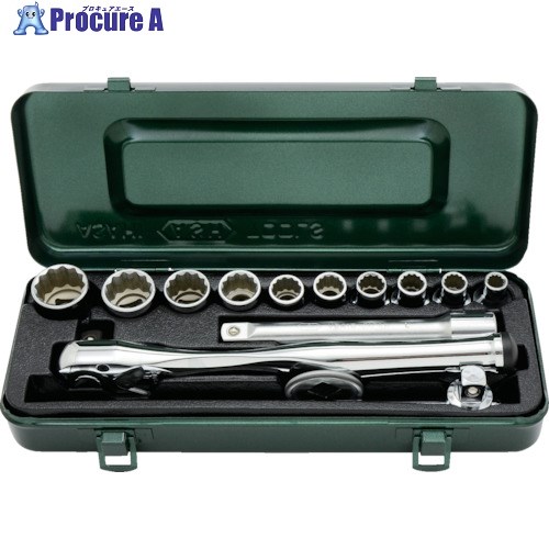 ASH レボウェイブソケットレンチセット12.7□×14PCS VO4201 1S ▼855-0863