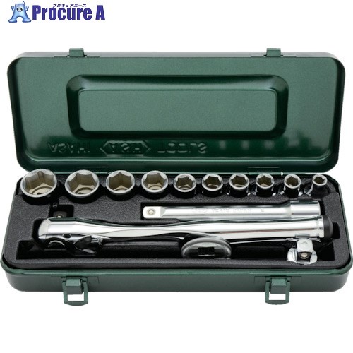 ASH レボウェイブ6角ソケットレンチセット12.7□×14PCS VJS4201 1S ▼855-0868
