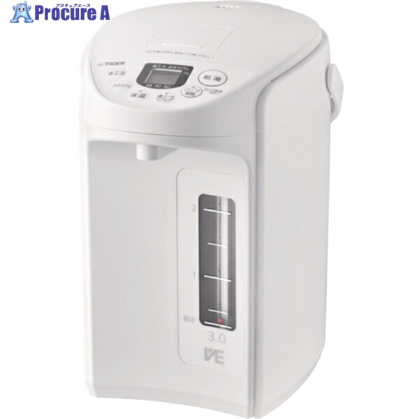 TIGER VE電気ポット PIQ-G300WC 1台 ■▼680-4882 【送料都度見積】|プロキュアエース