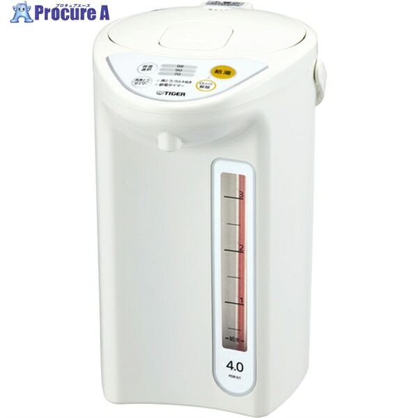 TIGER パソコン電動ポット 4L 白いこと PDR-G401W 1台 ▼683-3100