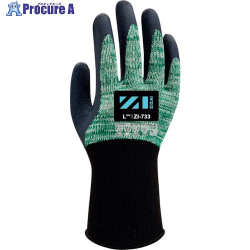 Weed 耐切創グローブ ZIZAI ZIー733 生まれながら天然ゴム背抜き LL大いさ(10双入) ZI733XL 12袋 ■▼503-5131 【貨物輸送都度積もり書き】