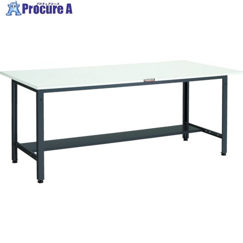 TRUSCO 軽荷重作業台(400kg)LEW型 1800X900XH740 下棚1枚付 ダークグレー色 LEWR-1809LT 1台 ■▼109-8976 |プロキュアエース