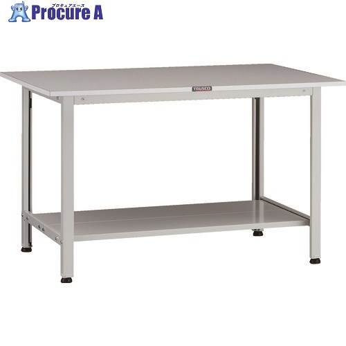 TRUSCO 軽荷重作業台(200kg)AO型 1200X600XH740 下棚2枚付 ホワイト色 AOR-1260LT2 1台 ■▼137-1685