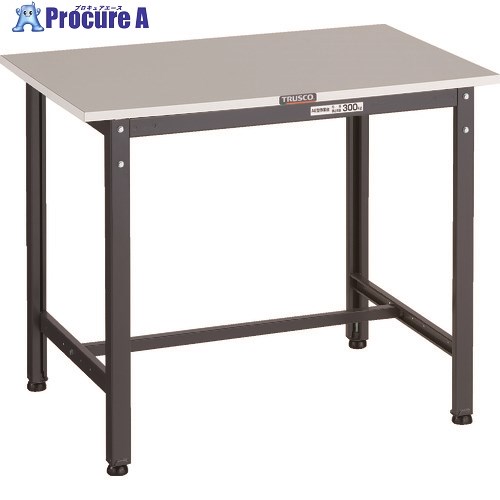 TRUSCO 軽荷重作業台(300kg)RAE2型 RoHS2対応天板 900X450XH740 ダークグレー色 RAE2-0945 DG 1台 ■▼161-1293