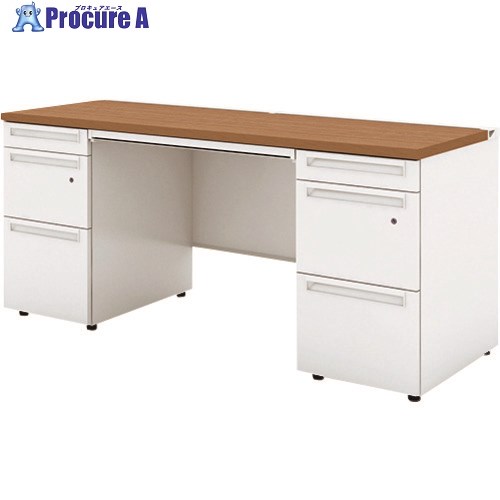 PLUS 779649)US 両袖机UR-166D-33 T2/W4 UR-166D-33 T2/W4 1台 ■▼209-2645 【貨物輸送都度積もり書き】