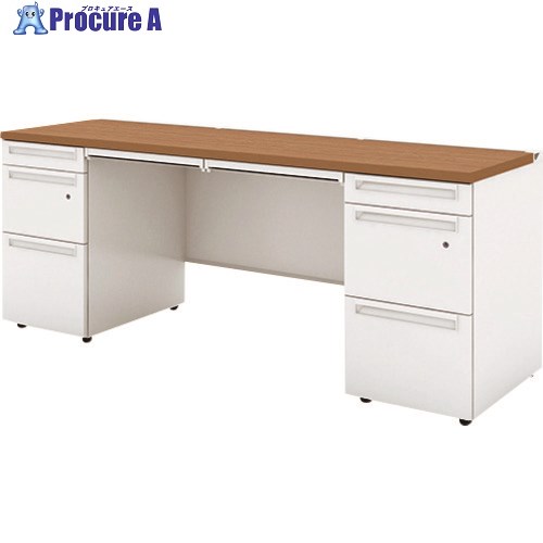 PLUS 779646)US 両袖机UR-186D-33 T2/W4 UR-186D-33 T2/W4 1台 ■▼209-5709 【送料都度見積】