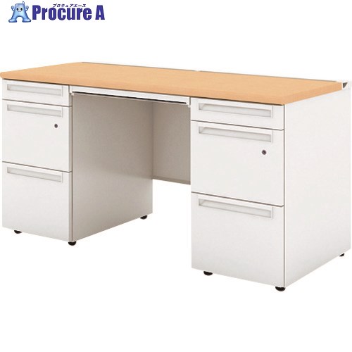 PLUS 779630)US 両袖机UR-146A-33 WM/W4 UR-146A-33 WM/W4 1台 ■▼209-5777 【貨物輸送都度積もり書き】