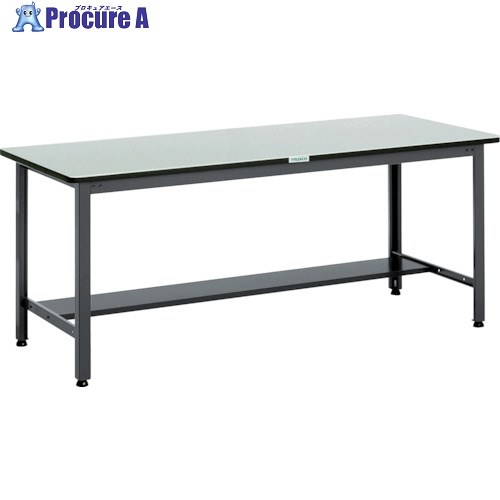 TRUSCO 中荷重作業台(500kg)AEW型 1200X600XH740 基本タイプ ダークグレー色 AEWR-1260 (ﾘﾉﾘｭｰﾑﾊﾞﾘﾃﾝﾊﾞﾝ) 1台 ■▼241-5470