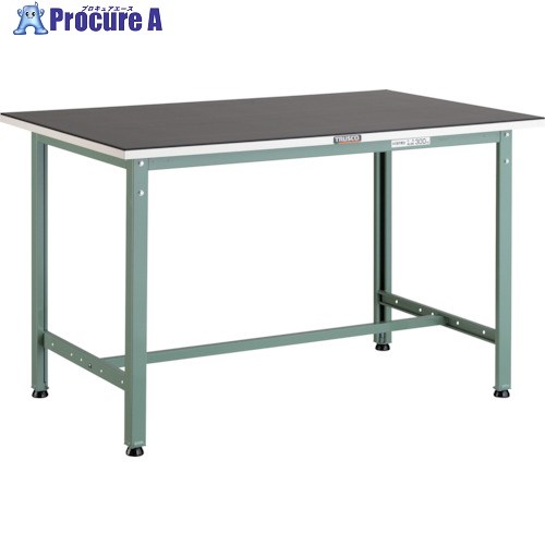 TRUSCO 軽荷重作業台(300kg)AE型 1200X750XH745 ゴムマット張り グリーン色 AE-1200G5 (5.0Tゴムマットツキ) 1台 ■▼243-5390 |プロキュアエース