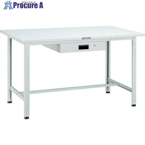 TRUSCO 軽荷重作業台(300kg)AE型 1200X750XH740 薄型1段引出付 ダークグレー色 SAE-1200UDK1 DG 1台 ■▼454-6342
