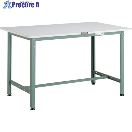 TRUSCO 軽荷重作業台(300kg)AE型 1200X750XH740 基本タイプ グリーン色 AE-1200 (2ｺﾝﾎﾟｳ) 1台 ■▼505-6055
