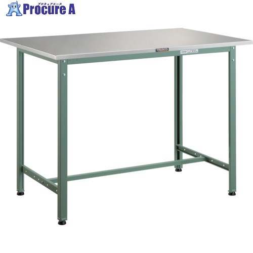 TRUSCO 軽荷重立作業台(300kg)HAE型 1500X750XH900 ステンレス張り グリーン色 HAES-1500 (ステンレスバリ)(SUS304) 1台 ■▼522-2729 |プロキュアエース