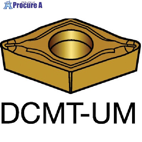SANDVIK コロターン107 旋削用ポジチップ(130) 1515 DCMT 07 02 08-UM 1515 (130) 10個 ■▼569-9720 【送料都度見積】 ●KO521