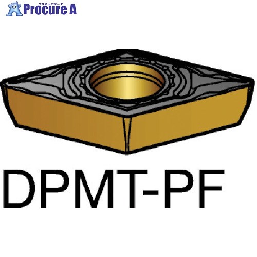SANDVIK コロターン111 旋削用ポジチップ(120) 5015 DPMT070204-PF 5015 (120) 10個 ■▼570-5878 【送料都度見積】 ●KO521