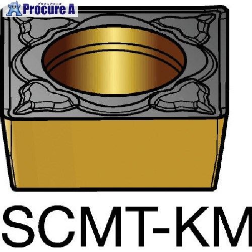 SANDVIK コロターン107 旋削用ポジチップ(120) 3210 SCMT 09 T3 08-KM 3210 (120) 10個 ■▼578-2350 【送料都度見積】 ●KO521|プロキュアエース